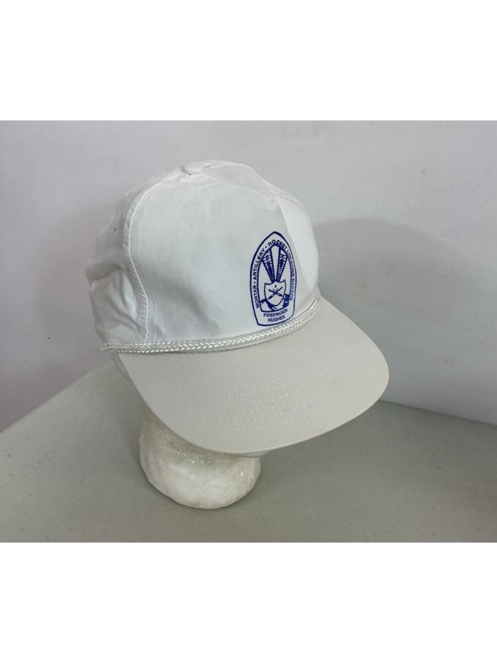 Vintage Artillery Hat Cap Trucker Snapback Adjustable White One Size